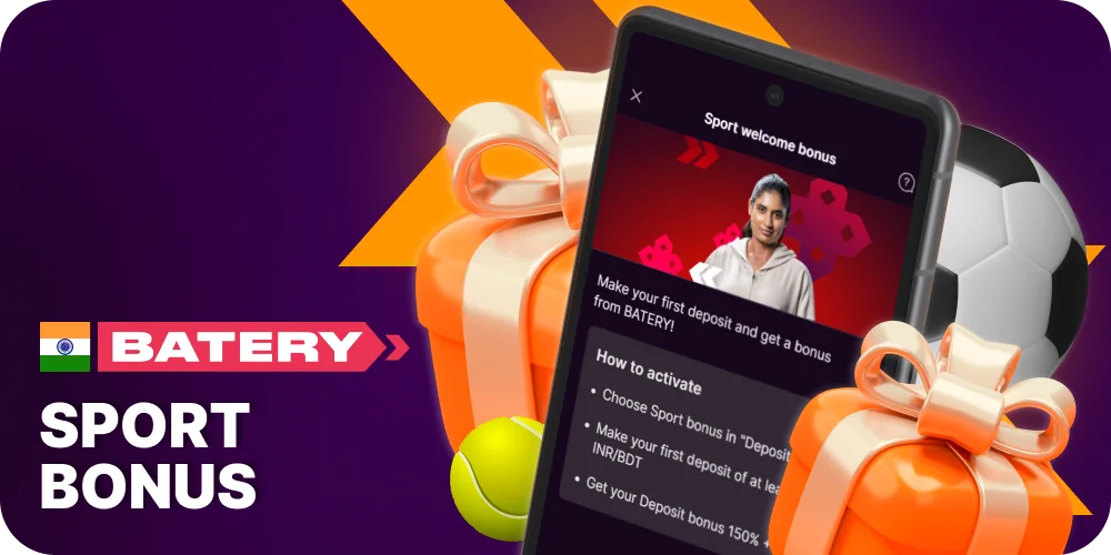 Get bonus for new bettors at Battery 150%