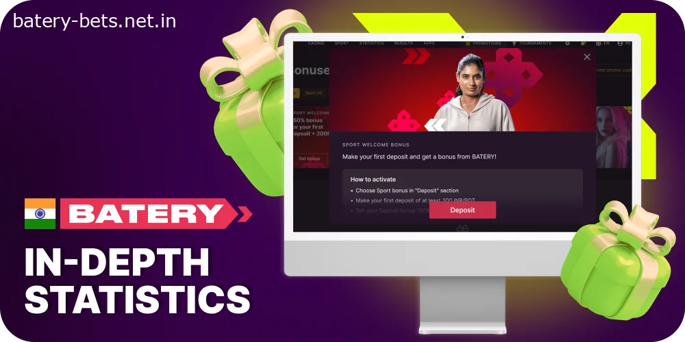 Play at Batery using bonuses